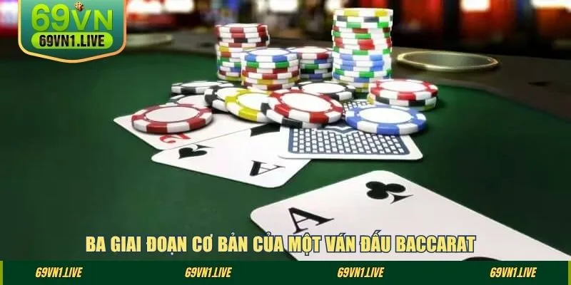 Ba giai đoạn cơ bản của một ván đấu baccarat