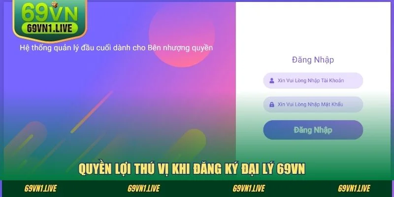 Quyền lợi thú vị khi đăng ký đại lý 69VN 